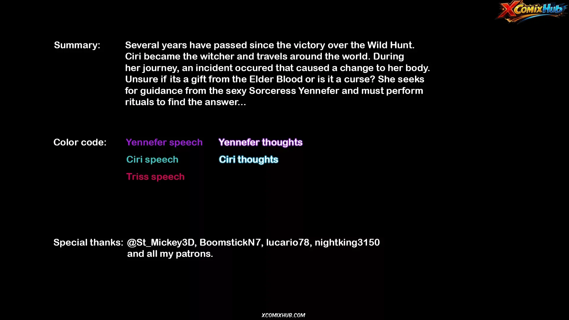 Yennefer's Ritual Serge3dx 112 Comic Page 112